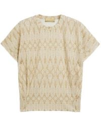 Momoní - Pawa Embossed-Jacquard T-Shirt - Lyst