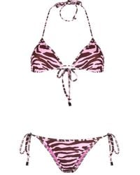 The Attico - Bikini Mit Zebra-Print - Lyst