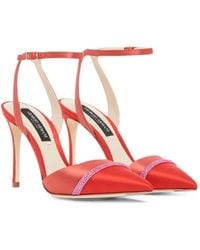 Giorgio Armani - Court Crystal-Embellished Pointed-Toe Pumps - Lyst
