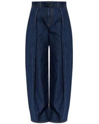 Loewe - Vaqueros Con Cinturón Y Pinzas - Lyst