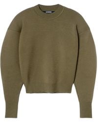 Jacquemus - Piqué-Pullover mit Logo-Stickerei - Lyst