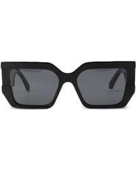 Off-White c/o Virgil Abloh - Square-Frame Logo-Detail Sunglasses - Lyst