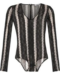 Amir Slama - Bodysuit Met Bloemenprint - Lyst