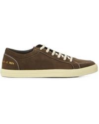 Common Projects - Premium Skate Nubuck-Leather Sneakers - Lyst