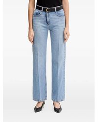 Silvian Heach - Logo-Embroidery Jeans - Lyst