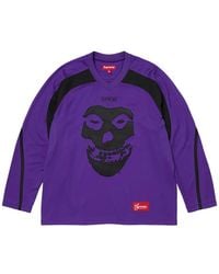 Supreme - The Misfits Skull-Print Hockey Jersey - Lyst