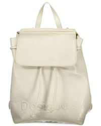 Desigual - Logo-Embossed Foldover Backpack - Lyst