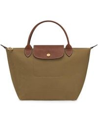 Longchamp - Le Pliage Leather-Trim Tote Bag - Lyst