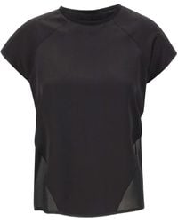 Liu Jo - Satin Short-Sleeve Top - Lyst