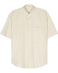 AURALEE - Short-sleeve Cotton Shirt - Lyst