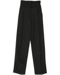 Elisabetta Franchi - Pantalon Ample À Taille-Haute - Lyst