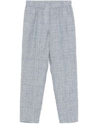 Peserico - Prince Of Wales-Check Trousers - Lyst