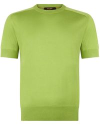 Moorer - Short-Sleeve Silk Sweater - Lyst