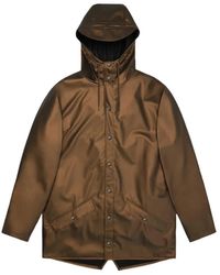 Rains - Hooded Press-Stud Jacket - Lyst