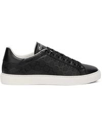 Roberto Cavalli - Monogram-Embossed Low-Top Sneakers - Lyst