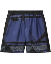 Versace - Greca-Print Shorts - Lyst