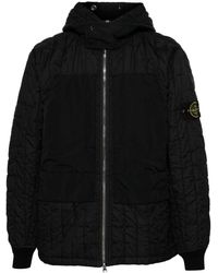 Stone Island - Compass-badge Quilted Jacket - Lyst