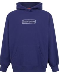 Supreme - X Kaws Chalk Logo Hoodie - Lyst