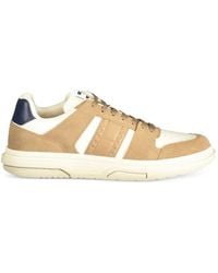 Tommy Hilfiger - Suede-Panel Low-Top Sneakers - Lyst