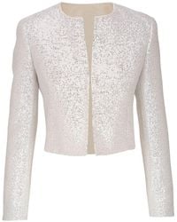 Akris - Cropped Sequined Jacket - Lyst