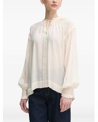 Mos Mosh - Blouse Met Ruches En Lange Mouwen - Lyst