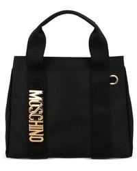 Moschino - Logo-Plaque Tote Bag - Lyst