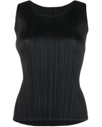 Pleats Please Issey Miyake - Plissé Scoop-Neck Vest - Lyst