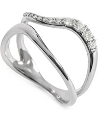 Monica Vinader - Riva Pavé Diamond Wrap Ring - Lyst