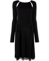 Ferragamo - Midi-Jurk Met Uitgesneden Detail - Lyst
