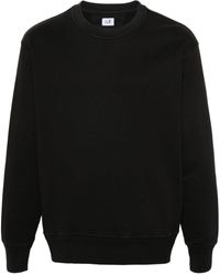 C.P. Company - Embroidered-logo Cotton Sweatshirt - Lyst