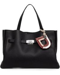 DKNY - Bryar Logo-Charm Pebbled-Texture Tote Bag - Lyst