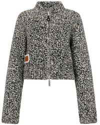 DSquared² - Reversible Mouliné Zipped Knit Cardigan - Lyst