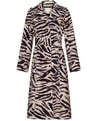Cara Cara - Trenchcoat Mit Zebra-Print - Lyst