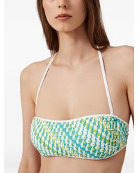 KARL LAGERFELD - Monogram-Print Bikini Top - Lyst