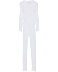 Maison Close - Flashback Jumpsuit Met Lange Mouwen En Open Rug - Lyst
