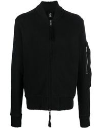 Thom Krom - Ribbed-knit Deconstructed Bomber Jacket - Lyst