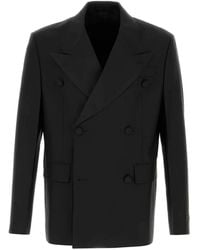Prada - Blazer con doble botonadura - Lyst