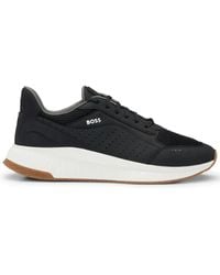 BOSS - ローカット レザースニーカー - Lyst