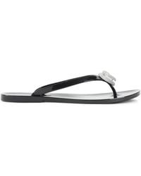 Mach & Mach - Crystal-Embellished Sandals - Lyst