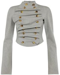 A.W.A.K.E. MODE - Bib-Front Structured Jacket - Lyst