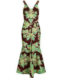Etro - Paisley-Print Sleeveless Midi Dress - Lyst