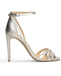 Fratelli Russo - Metallic-Effect Crossover-Strap Sandals - Lyst