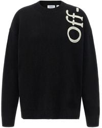 Off-White c/o Virgil Abloh - Vertical Bookish Embroidered Sweater - Lyst