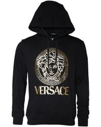 Versace - Medusa-Print Hoodie - Lyst