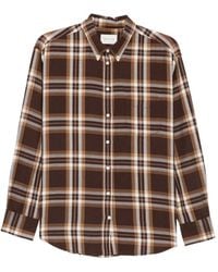 GANT - Checked Flannel Shirt - Lyst