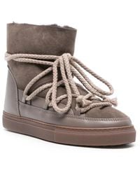 Inuikii - Brown Lace-up Suede Boots - Lyst