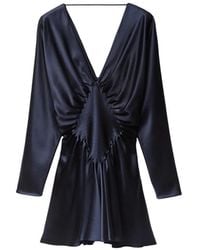 Versace - Silk-Satin Mini Dress - Lyst