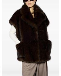 Liviana Conti - Faux-Fur Oversized Coat - Lyst