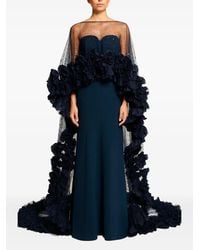 Jenny Packham - Petal Bloom Ruffle-Detailed Maxi Dress - Lyst