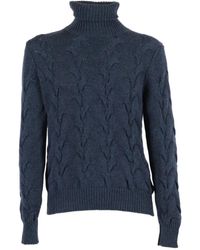 FILIPPO DE LAURENTIIS - Pull En Maille Torsadée À Col Roulé - Lyst